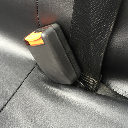 two plus one leather look van seat cover